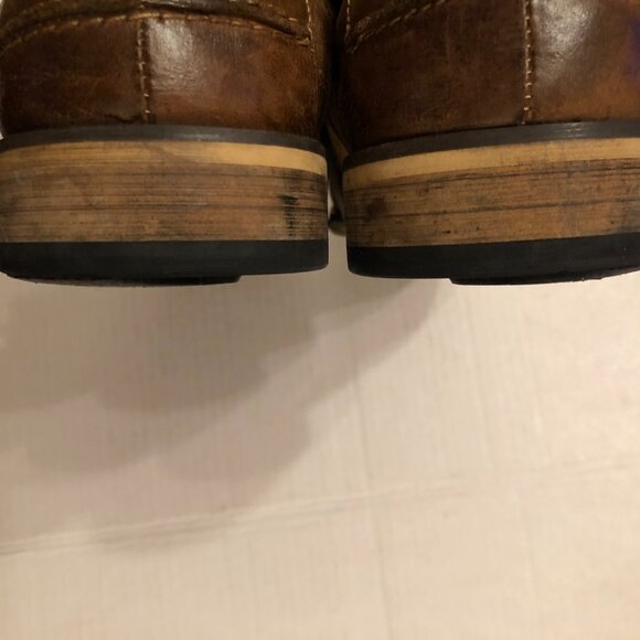 steve Madden men\'s leather Oxford dress shoes  size: 9.5